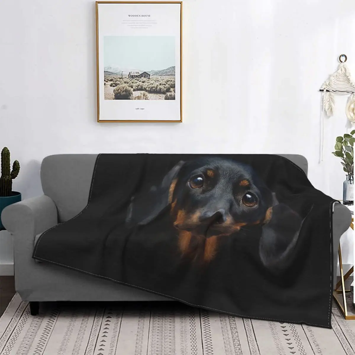 DachshundDogBlanketsVelvetWienerSausageDoxieMultifunctionSuper