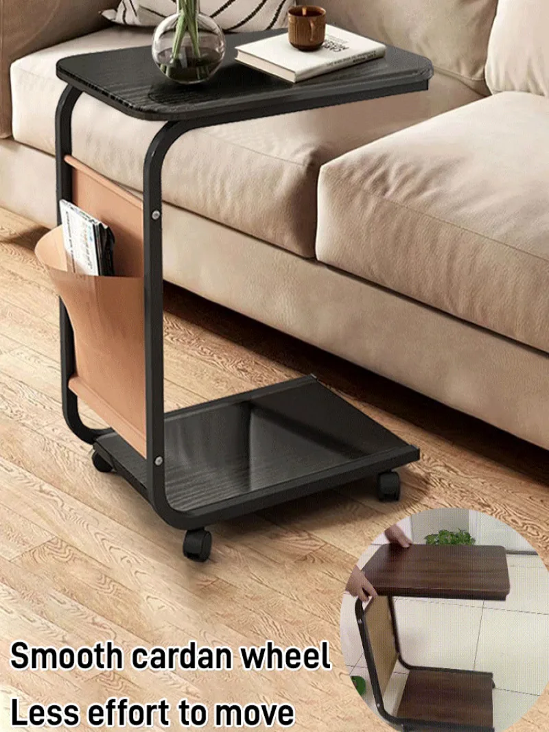 Multifunctional Shelf Movable Small Coffee Table Livingroom Bedside Table Balcony Simple Computer Shelf Sofa Side coffee table
