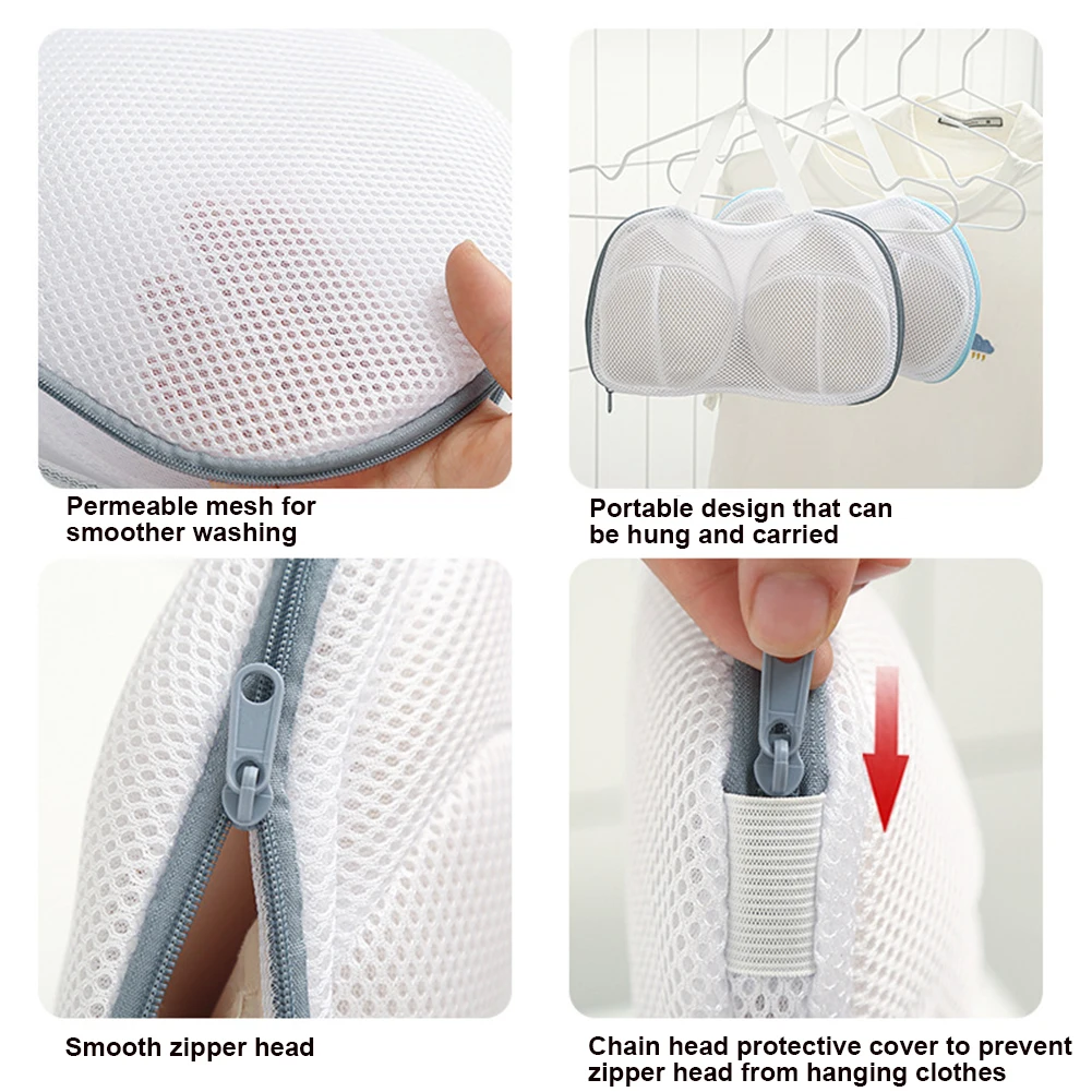 Bra Laundry Bag Underwear Mesh Washing Bag Bras Storage Organizers Anti-Deformation Underwear Laundry Bag Laundry Organization 5