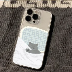 Charming Dog and Cat Cartoon Shockproof Phone Case for iPhone 12 Mini (1)