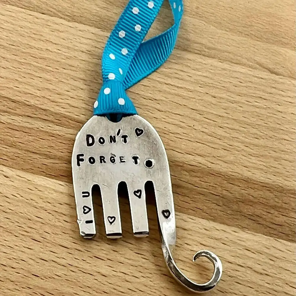 

Engraved Fork Unique Funny Christmas Ornament Decorative Fork for Holiday Festival A Metal Gift with Engraved Text Long-lasting