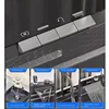 304 Stainless Steel Kitchen Sink Double Waterfall Single Slot Integrated Digital Display Faucet Set Soap dispenser Cup Washer 3