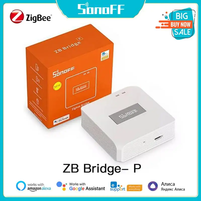 

Шлюз SONOFF ZB Bridge-P ZigBee Pro ESP32, двухпротокольный Wi-Fi интерфейс ZigBee, локальная интеллектуальная сцена через eWeLink Alexa Google SmartThings