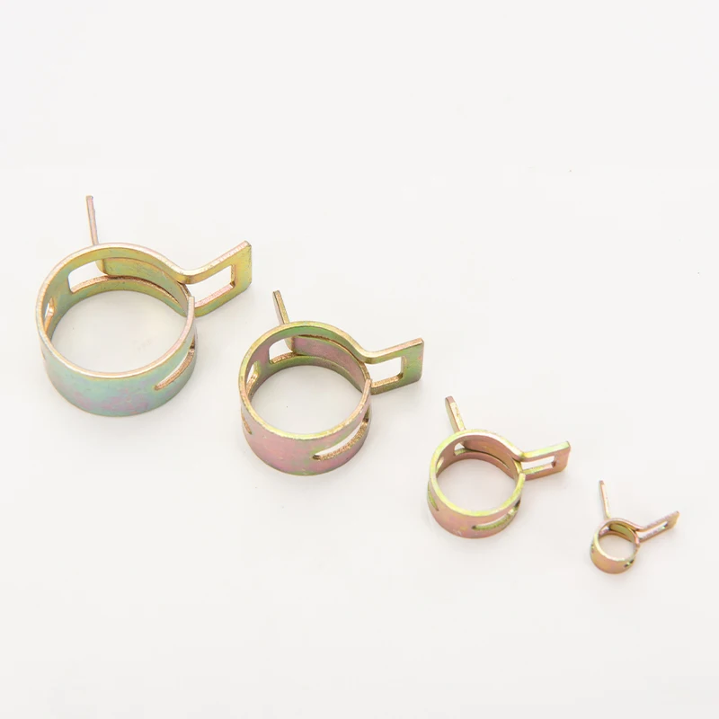 hose clamps 80Pcs 6mm/7mm/8mm/9mm/10mm For Choose Fuel Spring Clip Vacuum Silicon Hose Clamp Autos Spring Clip Fuel Oil Water Tube Clamp