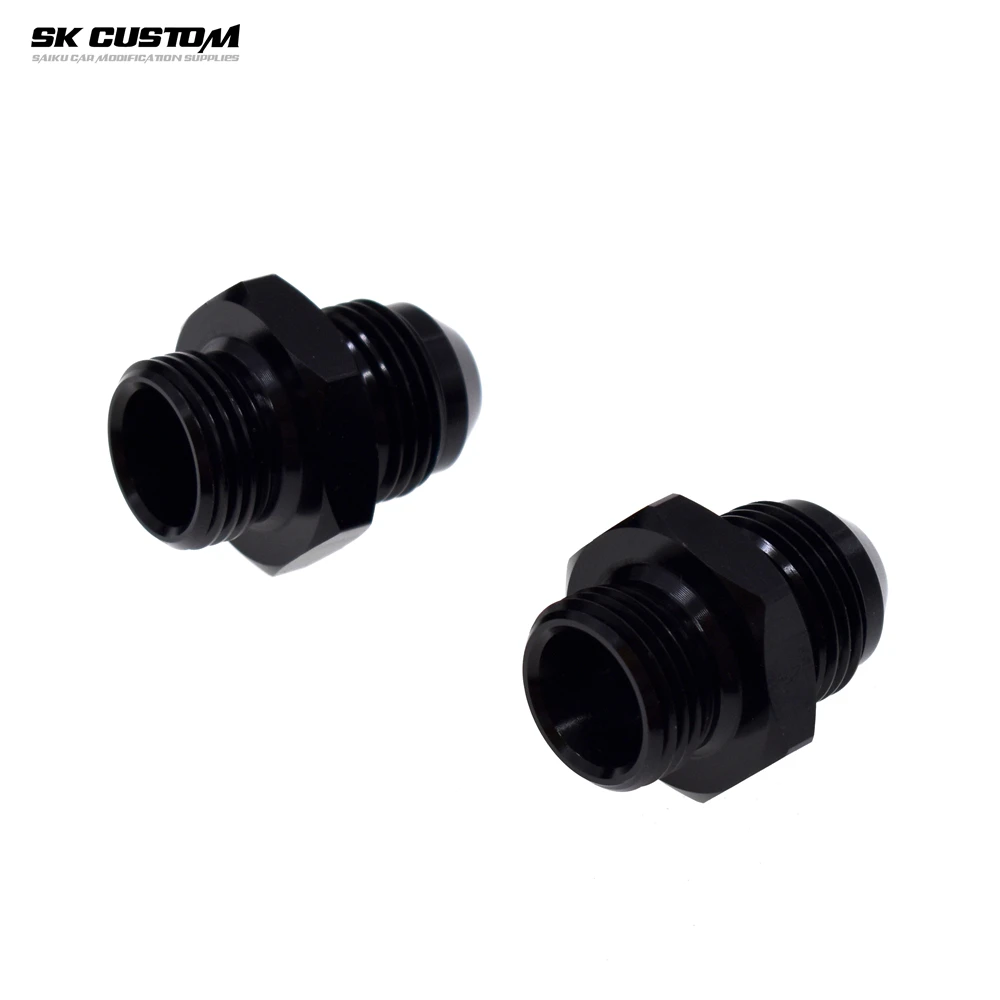 SK Universal Oil Pipe Connector for Car Modification, Hose End Fitting Aluminum Alloy Adapter M18 M20 AN8 AN10 Auto Parts