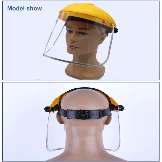 Transparent Full Face PVC Safety Shield