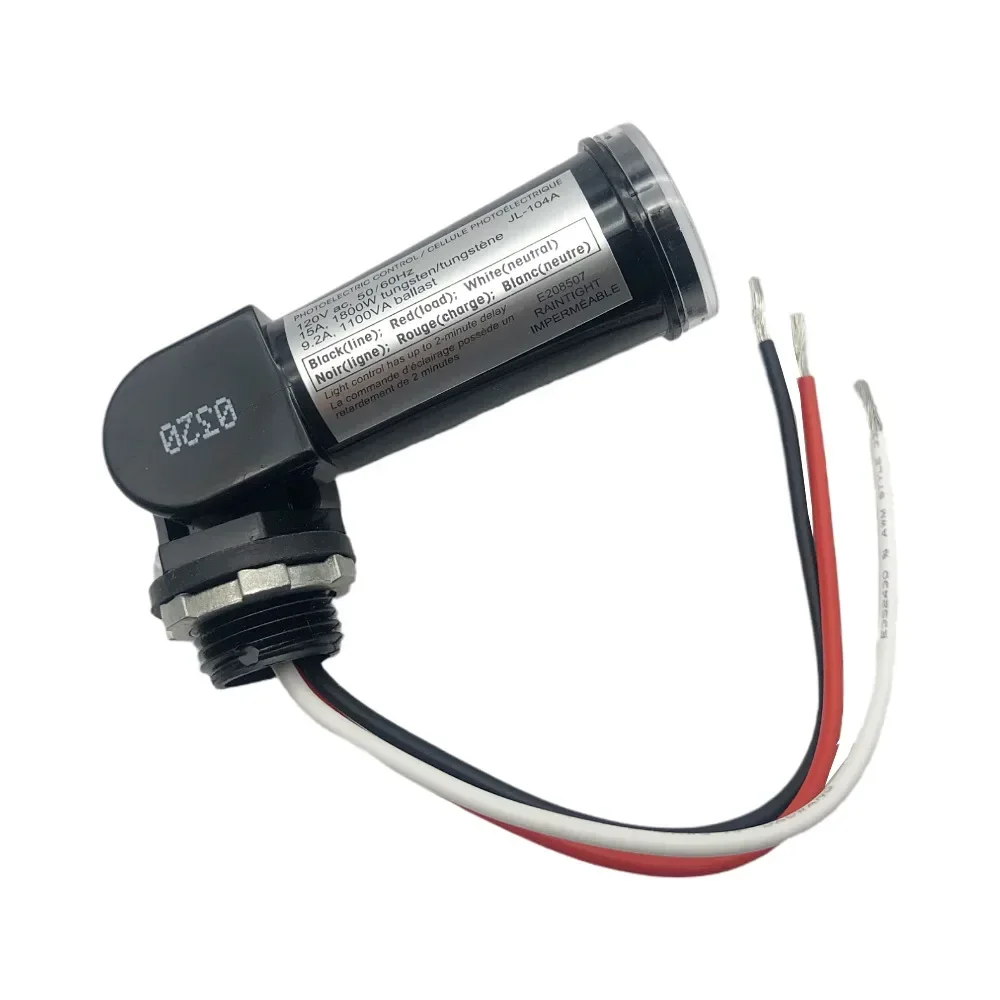 LED 황혼에서 새벽까지 야외 회전 사진 조명 제어 광전지 센서, 120V