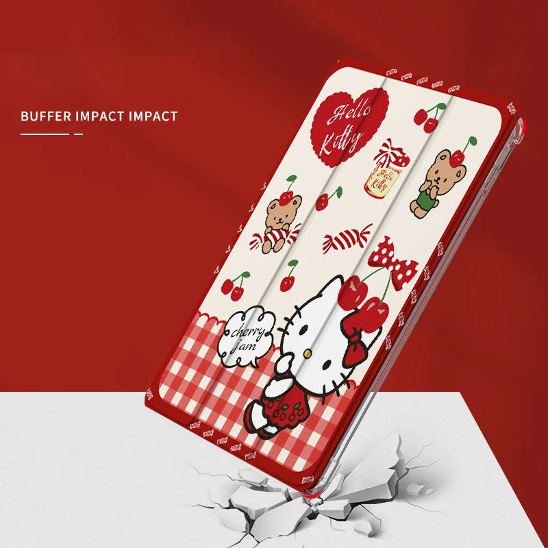 Capa para Ipad Hello Kitty Cartoon Capa do Ipad 7ª 8ª 9ª Geração 10.2 Polegadas Pro 11 10.5 12.9 Air Mini 2023 2023 - Imagem 2