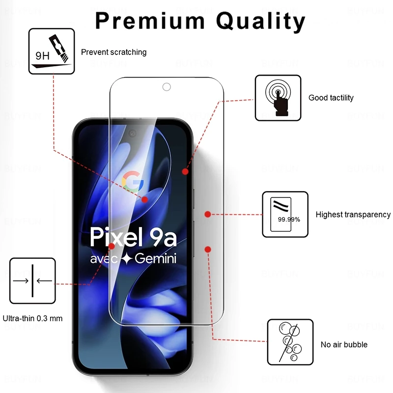 Premium Protective Case with 9H Tempered Glass Screen Protector