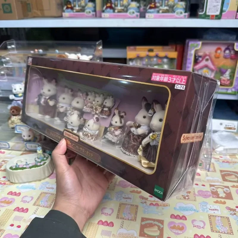 Sylvanian Families Authentic Toys for Children Ternurines Chocolate Family 40th Anniversary Limited Gift Sets Kitchens Toy Girl