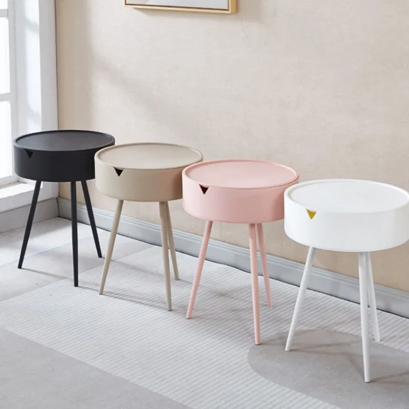 Warming W6 Bedside Table Personalized Creative Fashionable Cute Artistic Children's And Boys' Plastic Thick Sofa Edge Table