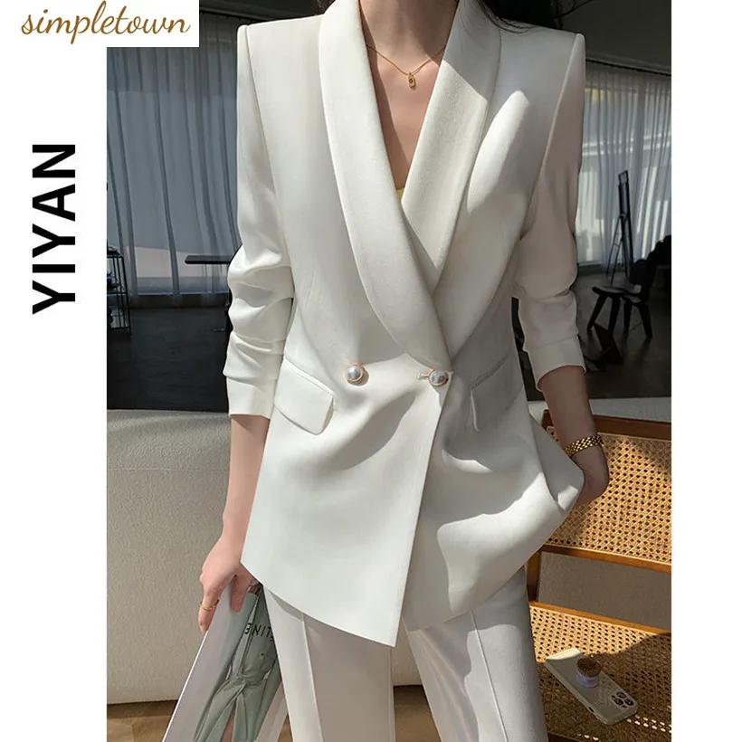 Spring/Summer Women's Set 2023 New Korean Version Slim Loose Fit Professional Casual Suit Elegant Women's Two Piece Set new q0 mobile command wing touch screen m2 software version dmx console lighting controller professional stage lighting control