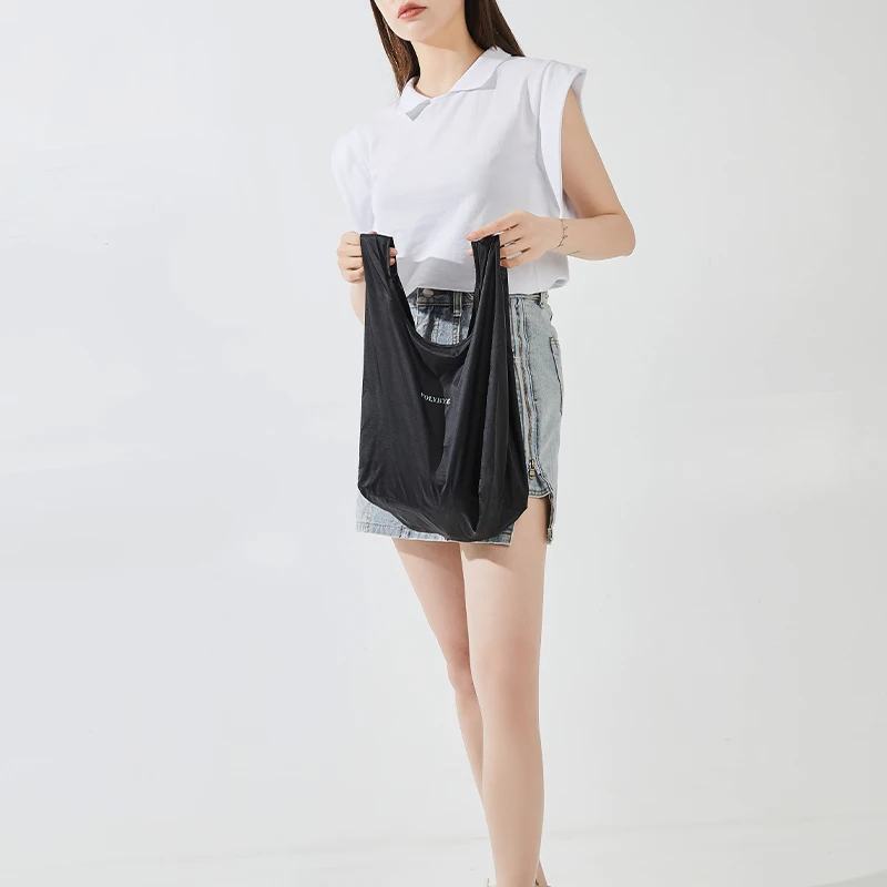 Polybye nylon foldable reusable Shopping bag small pouch Tote bag Grocery light premium solid handbag shopping bag,tote bags