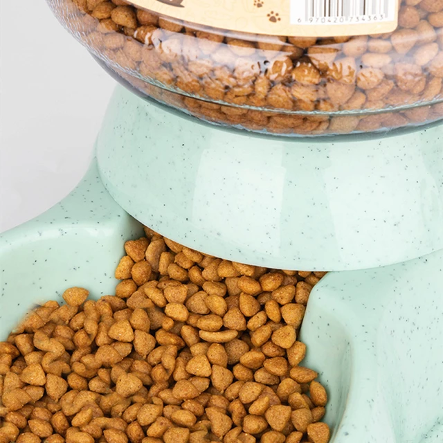 Large Capacity Pet Feeder Bowls Small Dog Food Bowl Automatic Water Dispenser Cat Bowls Pets Feeding Bowls Drink Water Bowl 4