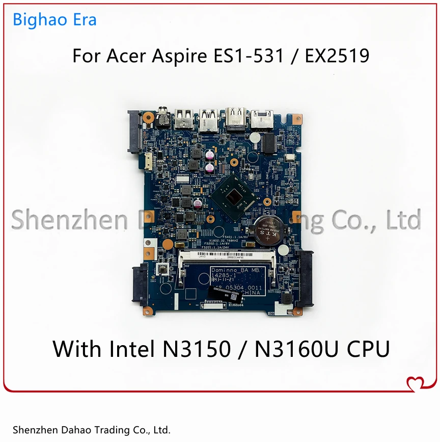 para Acer Aspire Es1531 Ex2519 Placa-mãe do Portátil com Intel N3060 N3050n3150 N3160 Cpu Ddr3 100 Testado 448.05304.0011 142851 - Imagem 2