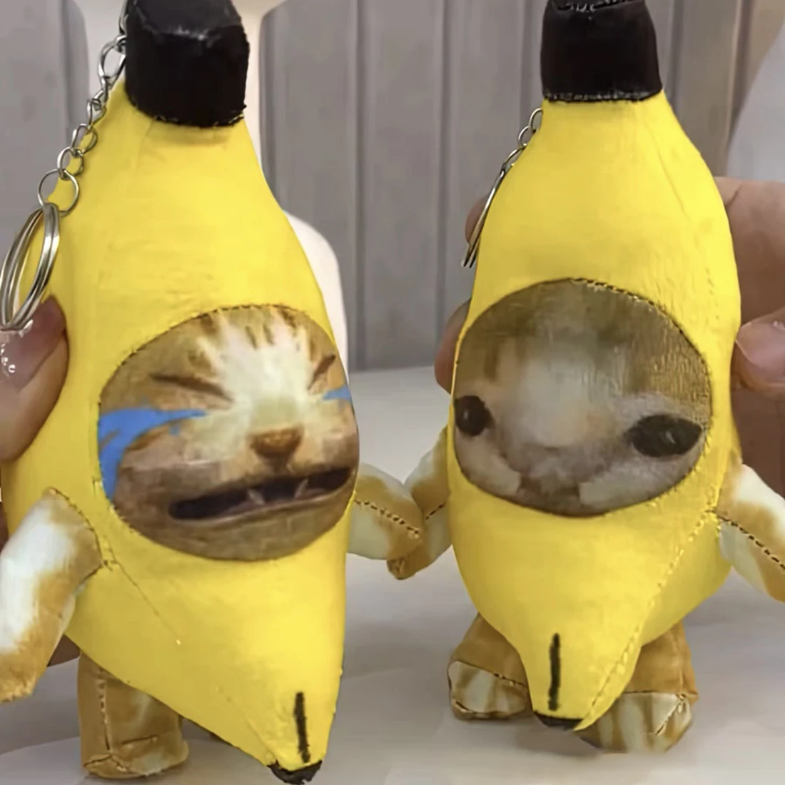 NewCryingBananaCatPlushPendant15cmCuteBananaCatDollWith