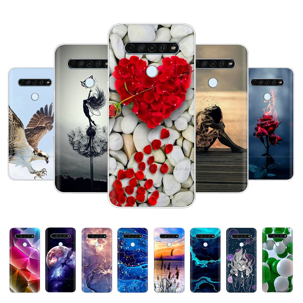 Per Lg K51 K61 V50 V60 Thinq Custodia In Silicone Trasparente Coque Per Lg K61 Q61 V50 Thinq K 61 Cover Tpu Custodia Protettiva Per Telefono