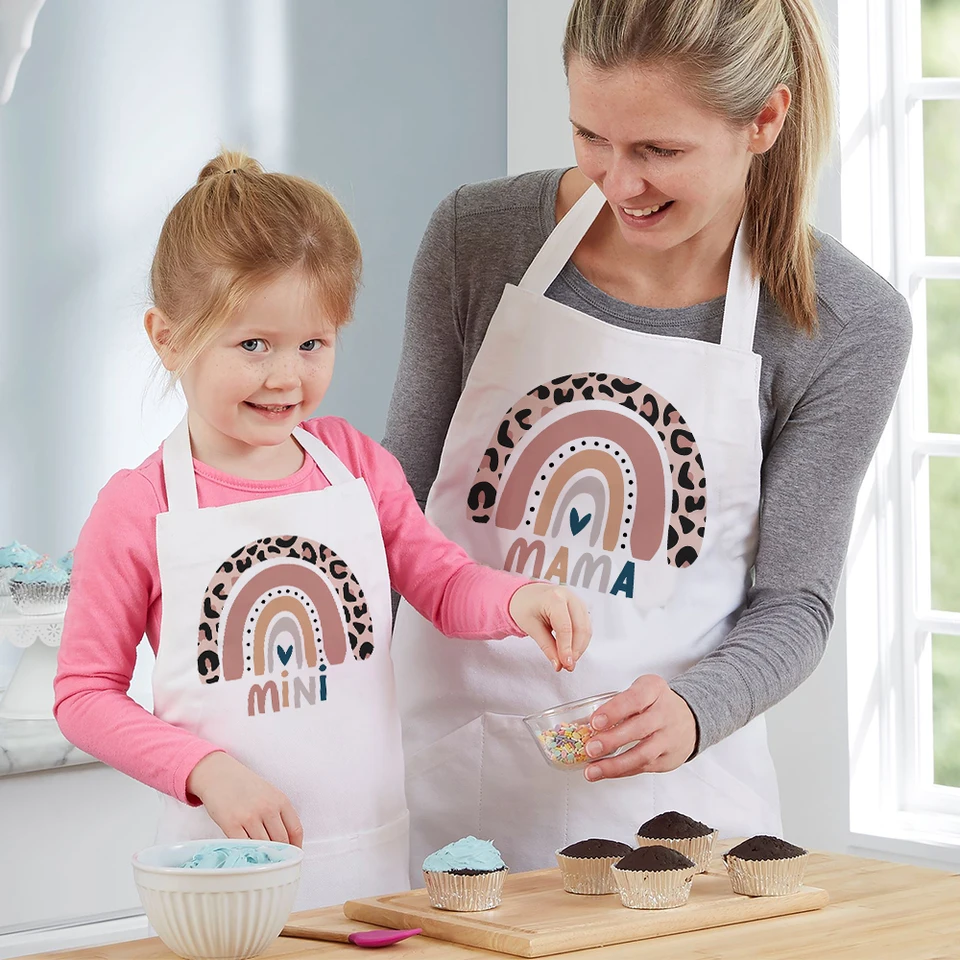 Grembiule E Cappello Da Chef Personalizzato Per Bambini Con Nome - Regalo Creativo Per Cucina E Pittura