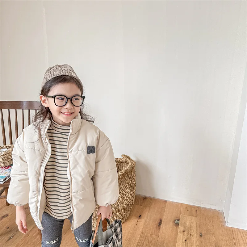 Description Picture 6 of item2025 Winter New Baby Plus Velvet Thick Long Sleeve Coat Fashion Infant Warm Padded Jacket Casual Toddler Girls Boys Down Jackets