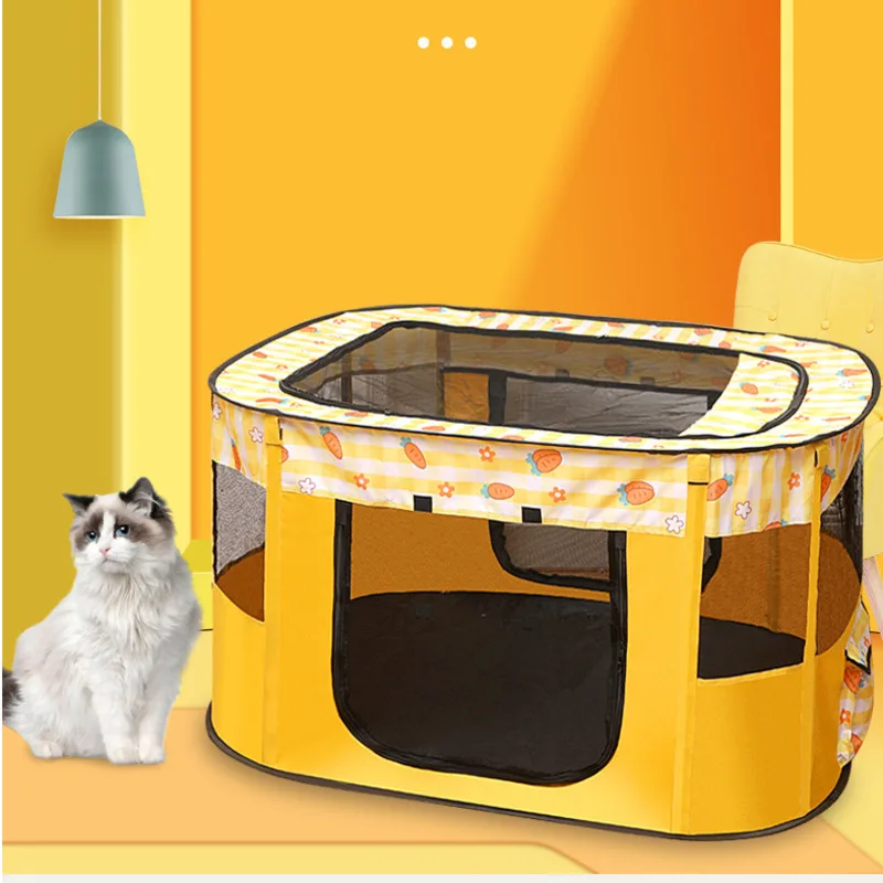 

Cat Home Cute And Comfortable Pet Tent Rectangular Large Space Cat Nest Foldable And Breathable Pet Maternity Isolation Room