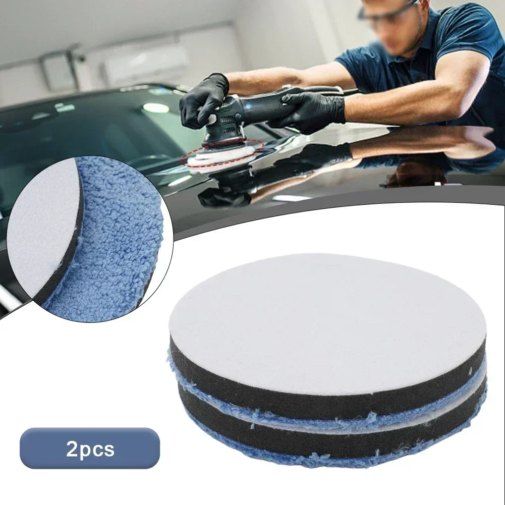 Car Polishing Pad Car Polish Pad for Car Polisher 2X 3/4/5/6/7inch Microfiber Polishing Pads ing Pad Set Car Polishing Pad Tool Accessories