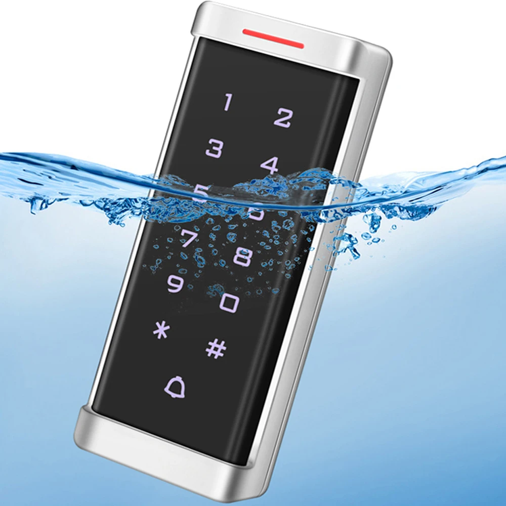 

Backlight Access Control Touch Keypad 125Khz RFID Access Control Standalone Keypad Waterproof Wiegand 26 Output 2000 User