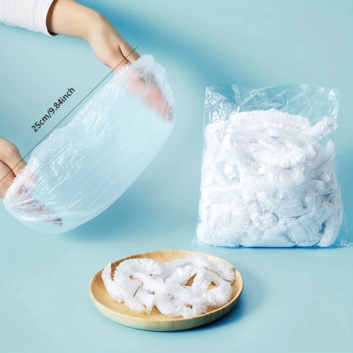 100pcs-Waterproof Hair Charts Bathroom Home Accessories Headgear Disposable Amenities Hotel Shower Bath Artifact