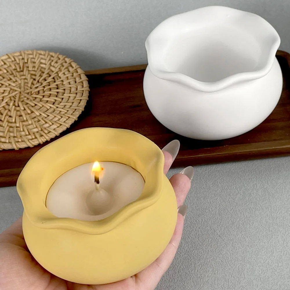 DIY Succulents Flowerpot Fish Tank Craft Storage Box Making Plaster Resin Candle Jar Casting Molds Home Decoration silicone mold