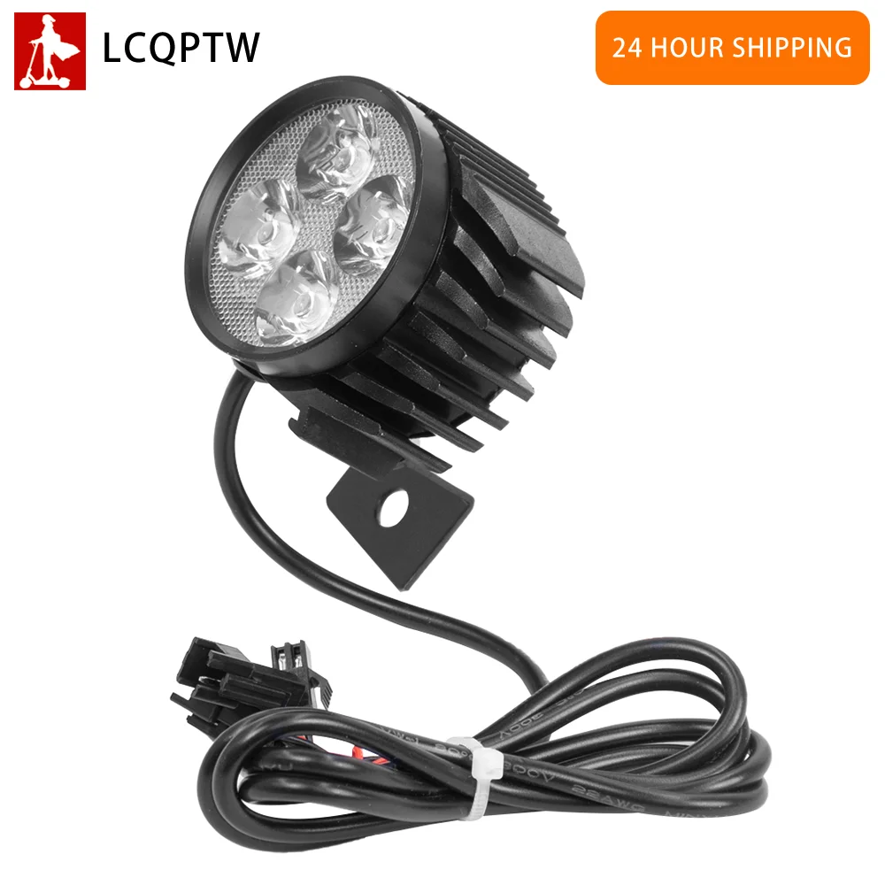 

Передняя лампа фонарь с клаксоном для электрического скутера Kugoo M4 Pro 2 в 1 Светодиодные фары 12-80 в аксессуары для предупредительных ламп