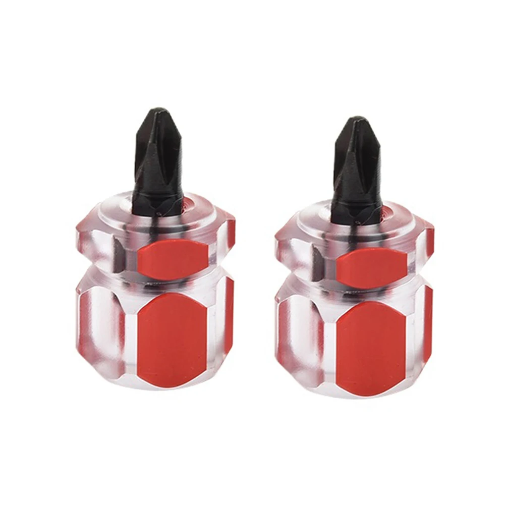 

2pcs Small Stubby Flat Head /Cross-Head Screw Driver Screwdriver Repair Tools