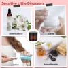 10Pcs Amber Glass Jars Straight Sided Cosmetic Jars Empty Cosmetic Containers For Cosmetic Cream Lotion 60ml Face Cream Bottles 5