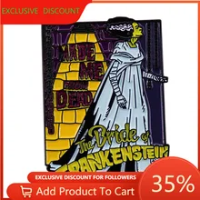 

Frankenstein's Bride Brooch Sci-Fi Horror Movie Accessories Hard Enamel Pins Lapel Pin Badge