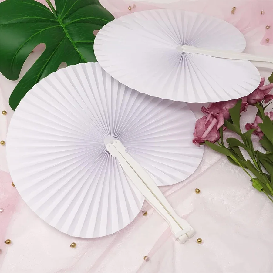 Paper Folding Fan Heart-Shaped Round Heart Wall Decoration