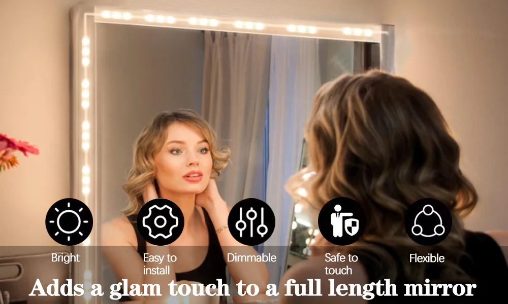 Description Picture 2 of itemMakeup Mirror LED Light Bulbs Vanity Lights DC12V Bathroom Dressing Table Lighting Dimmable Hollywood LED Vanity Light