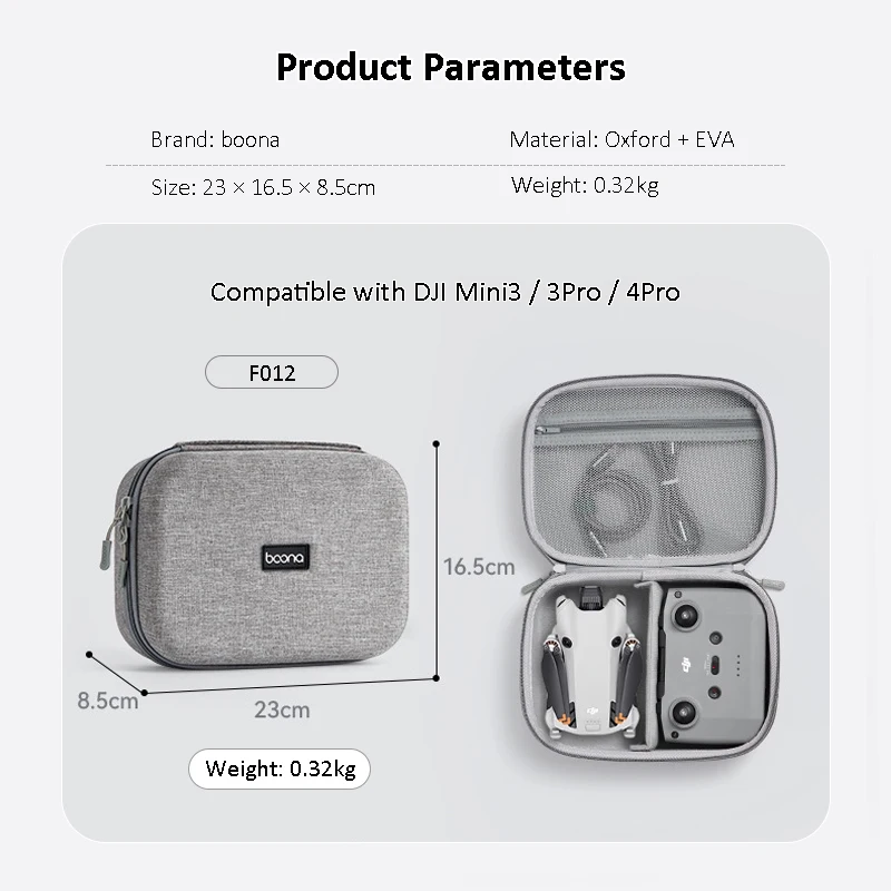 Sac de transport étanche pour DJI Mini 2/3/3Pro/4Pro, dos avec passant pour ceinture