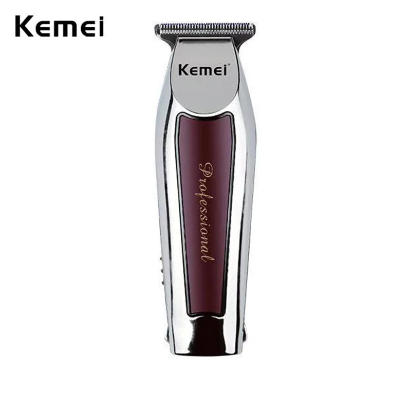 Kemei Professional Hair Trimmer Cordless Hair Cutting Machine Tagliacapelli Elettrico 0Mm T Blade Detailer Close Trimming Barber Shop