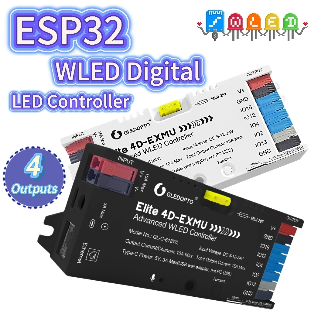 ตัวควบคุมไฟ LED ขั้นสูง WiFi & Ethernet