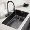 Nano 304 Stainless Steel Handmade Sink Vegetable Washing Basin Large Single Slot kitchen Sink Under The Counter Basin 1