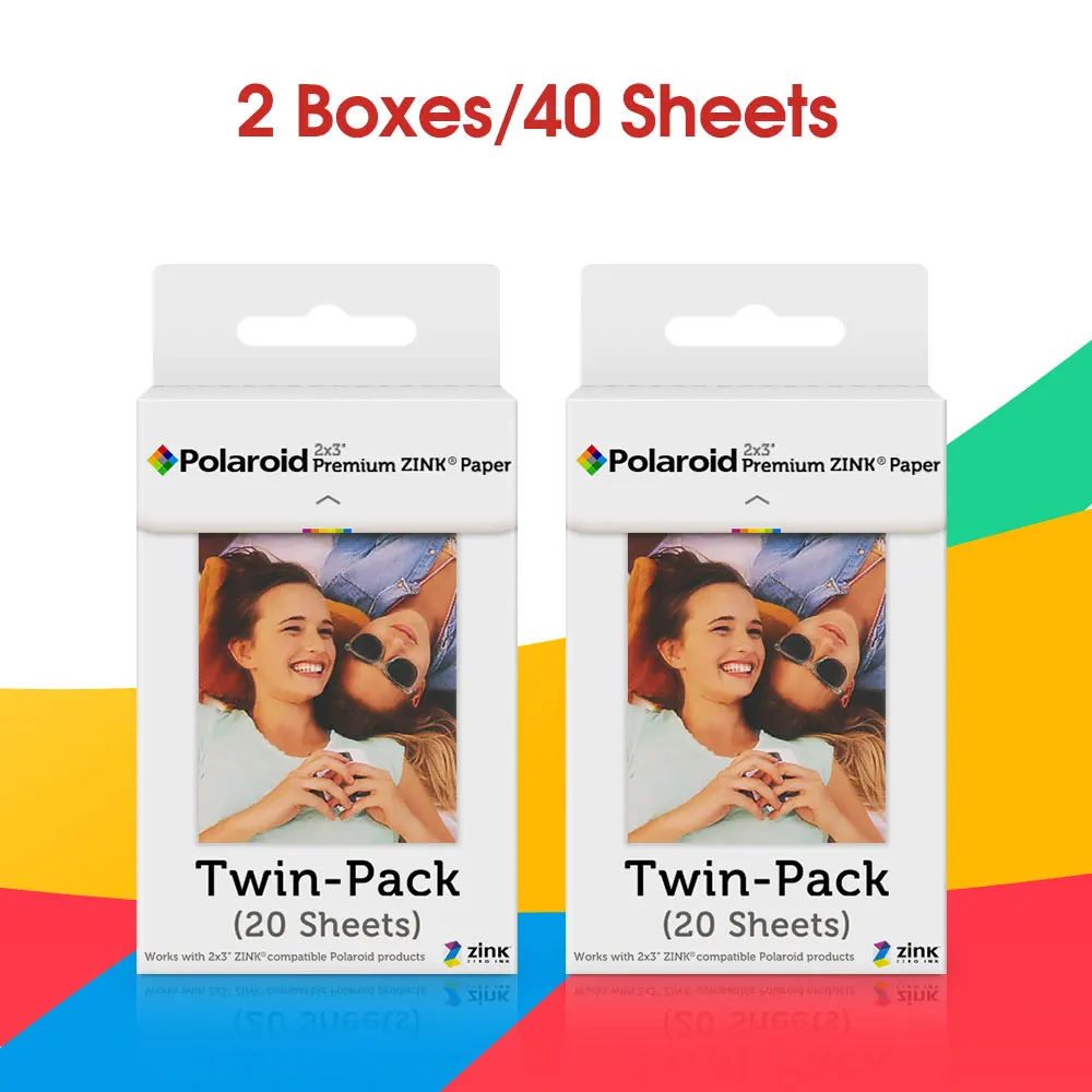 30 Pack Premium Zink Photo Paper Film Lot Snap Touch Refill Polaroid 2x3 Inch 