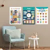 16Pcs Montessori Enlighten Early Education English Wall Chart Poster Repeatedly Busy Card Paste Matching Book for Kids Toys Gift 6