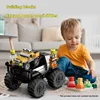Children's remote-controlled car, fully waterproof building block RC off-road truck, amphibious climbing all terrain toy car 2