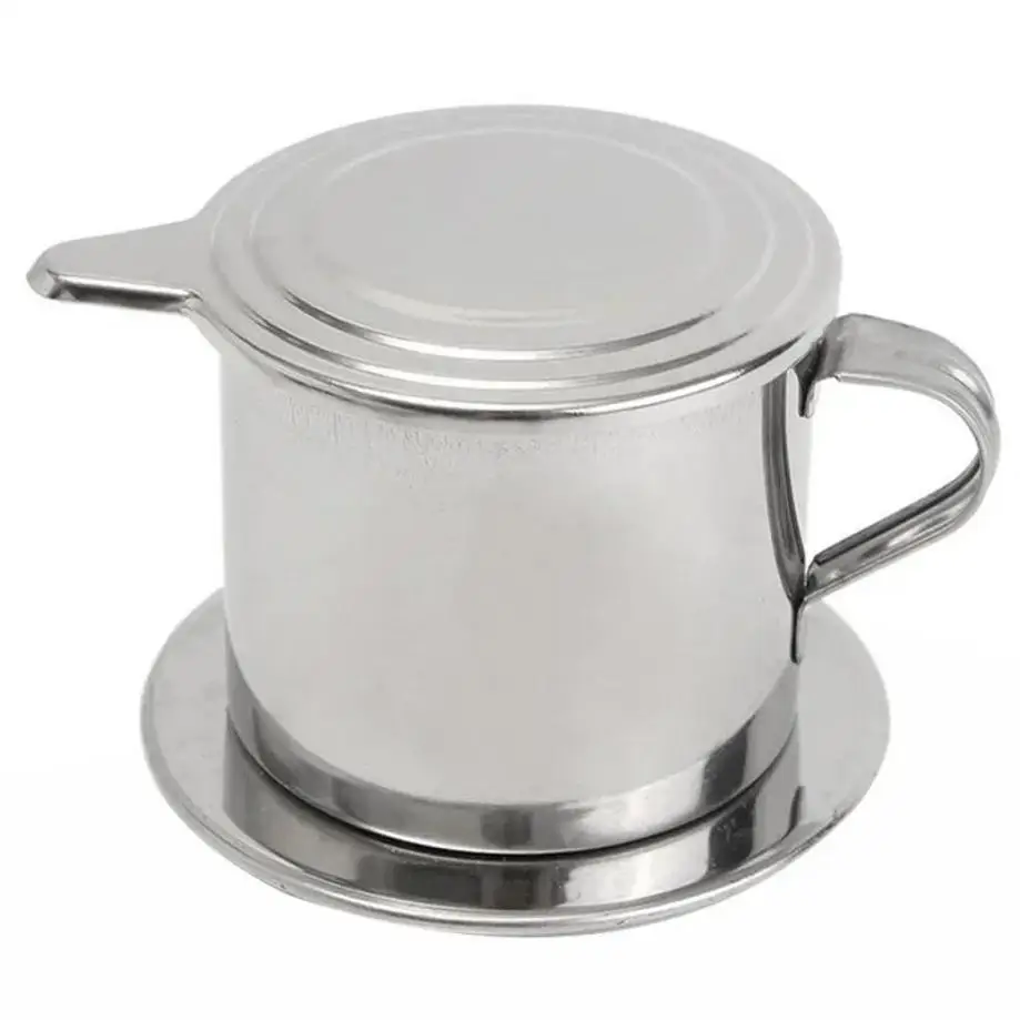 1 Pcs Portable Coffee Drip Strainer Kitchen Tools Stainless Steel Coffee Filter Infuse Cup Vietnamese Coffee Dripper Maker Pot