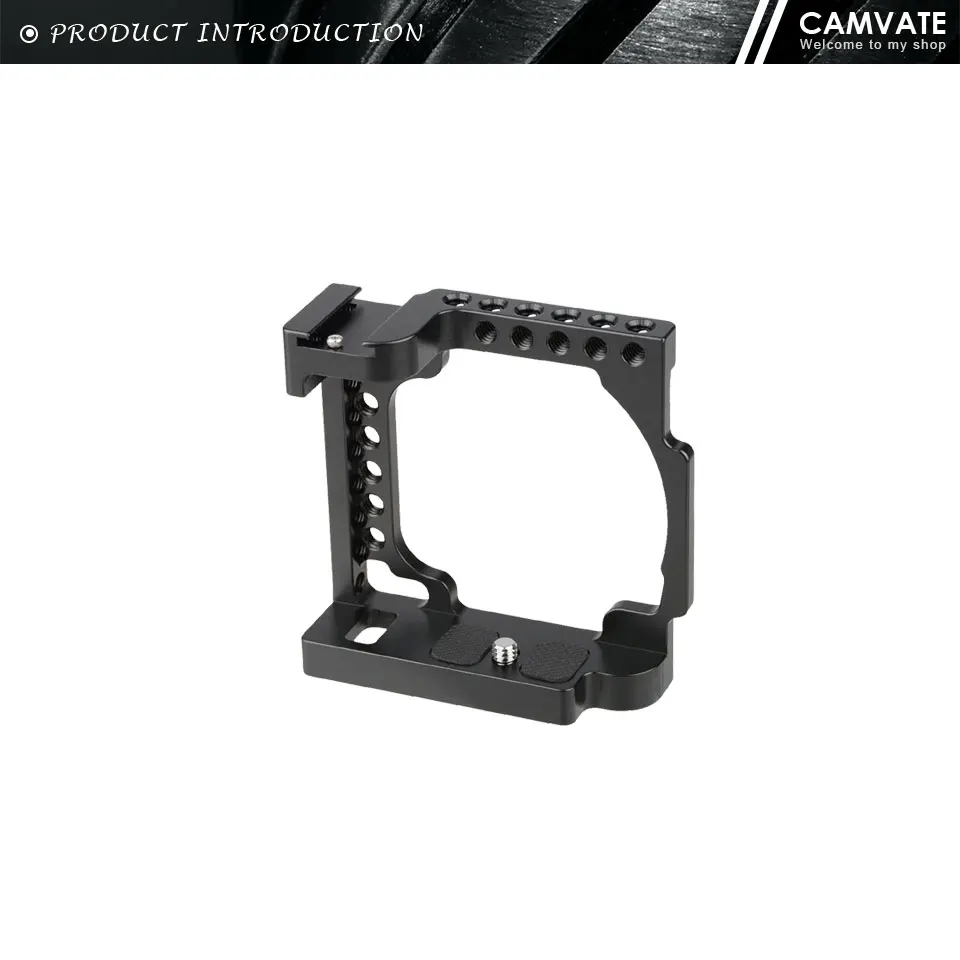 Camera Cage Rig With Cold Shoe Mount &1/4"-20 Threads For Sony A6600, A6500,A600