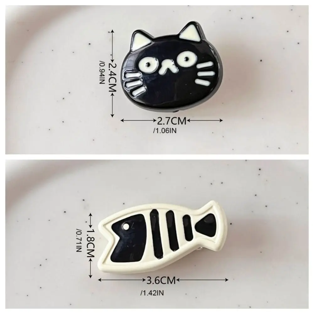 Cute Cartoon Cat Hair Clip Headwear Korean Style Fish Hairpin Headdress Barrettes Cat Duckbill Clip Ladies