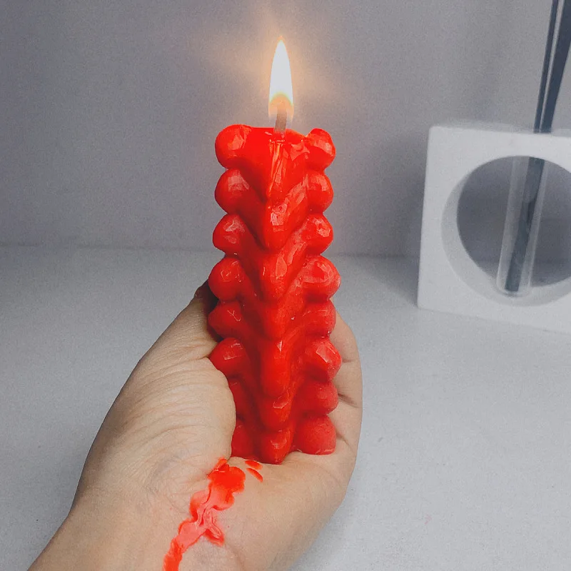 Low Temperature Candle, Spine Drop Wax, Spar Shape, Anti-Burning Candle, 48 °  candles. Flirting Supplies for Flirting