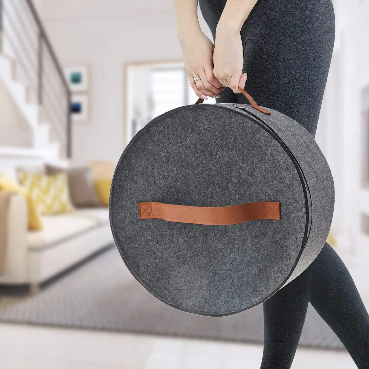 Felt Storage Box for Hats and Clothes Organization