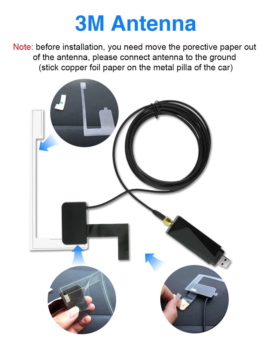 Универсальная DAB + антенна с USB-адаптером для европейского ...