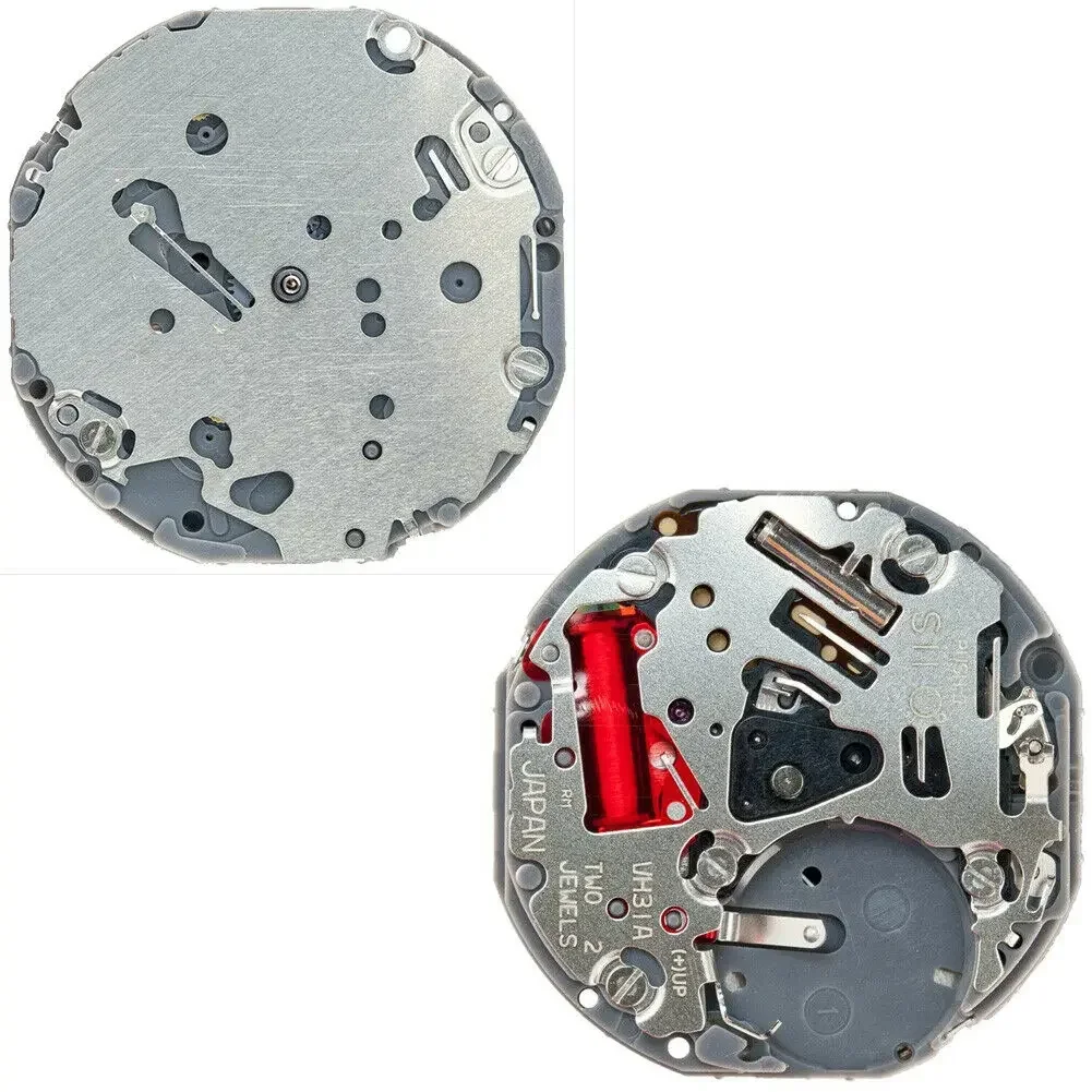 3 핸즈 VH31B 쿼츠 시계 무브먼트(스템 및 배터리 포함) 하토리 엡손 TMI..