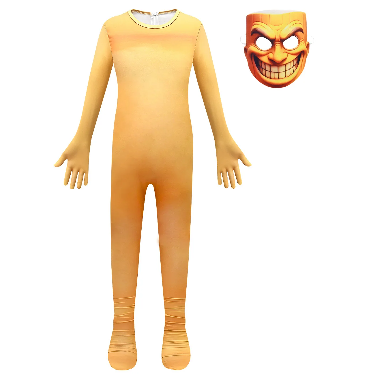 Tuta Bambini DJ Smiley Con Maschera – Costume Halloween E Feste Divertente
