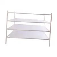 Sweater Drying Rack Space Saving 4 Layer Breathable Clothes Dry Rack Stackable for Toys Clothing Indoor Outdoor Peppers Socks 1